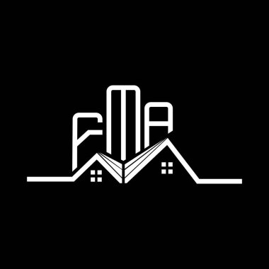 FMA emlak logosu tasarımı, FMA basit ve modern logo. FMA lüks alfabe tasarımı  