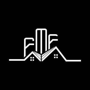 FMF Real State logo tasarımı, FMF basit ve modern logo. FMF lüks alfabe tasarımı  