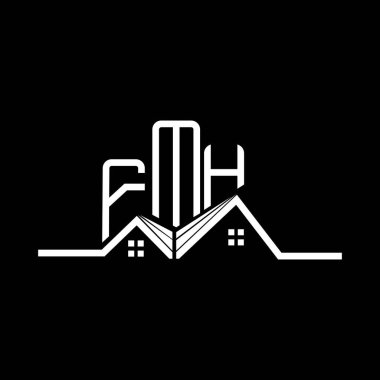 FMH Real State logo tasarımı, FMH basit ve modern logo. FMH lüks alfabe tasarımı  