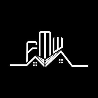 FMW Real State logo tasarımı, FMW basit ve modern logo. FMW lüks alfabe tasarımı  