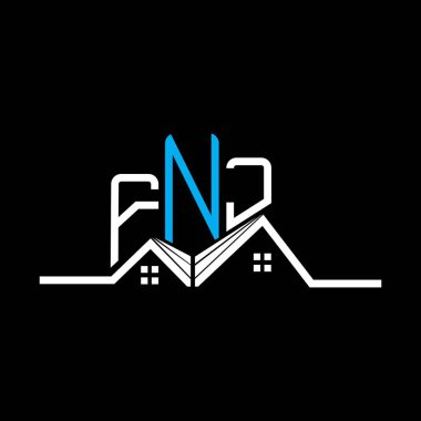 FNJ Real State logo tasarımı, FNJ basit ve modern logo. FNJ lüks alfabe tasarımı  