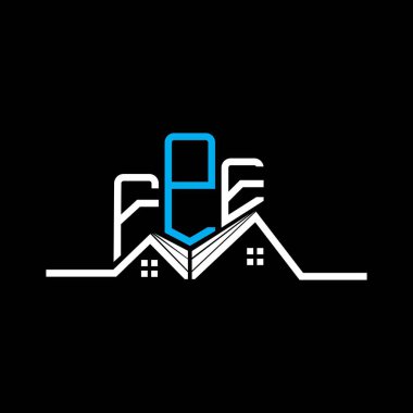 FPE Real State logo tasarımı, FPE basit ve modern logo. FPE lüks alfabe tasarımı  