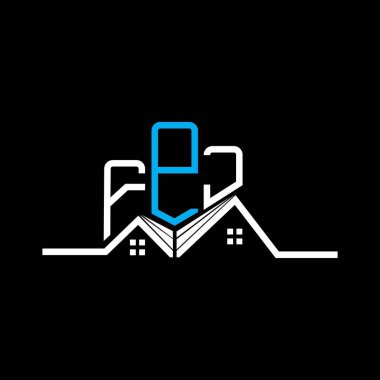 FPJ Real State logo tasarımı, FPJ basit ve modern logo. FPJ lüks alfabe tasarımı  