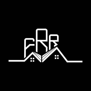 FRR Real State logo tasarımı, FRR basit ve modern logo. FRR lüks alfabe tasarımı  