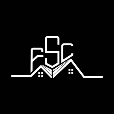 FSL Real State logo tasarımı, FSL basit ve modern logo. FSL lüks alfabe tasarımı  
