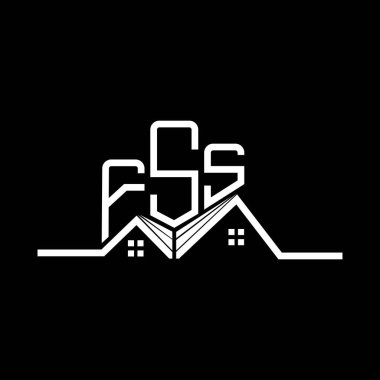 FSS Real State logo tasarımı, FSS basit ve modern logosu. FSS lüks alfabe tasarımı  