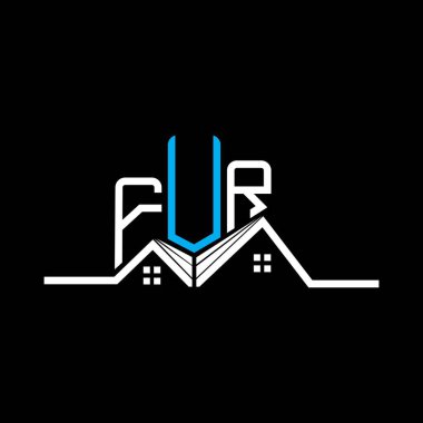 FUR Emlak Logosu Tasarımı, FUR basit ve modern logo. FUR lüks alfabe tasarımı  