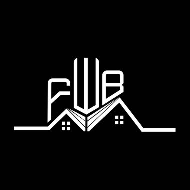 FWB Real State logo tasarımı, FWB basit ve modern logo. FWB lüks alfabe tasarımı  