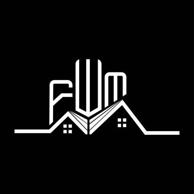 FWM Real State logo tasarımı, FWM basit ve modern logo. FWM lüks alfabe tasarımı  