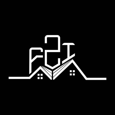 FZI Real State logo tasarımı, FZI basit ve modern logo. FZI lüks alfabe tasarımı  