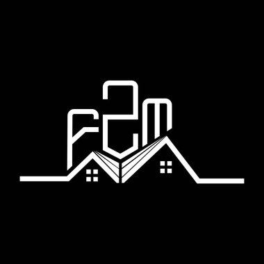 FZM Real State logo tasarımı, FZM basit ve modern logo. FZM lüks alfabe tasarımı  