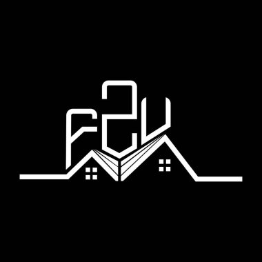 FZU Real State logo tasarımı, FZU basit ve modern logo. FZU lüks alfabe tasarımı  