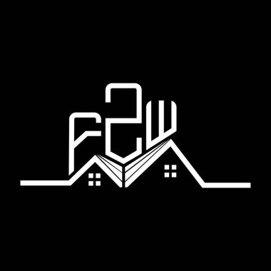 FZW Real State logo tasarımı, FZW basit ve modern logo. FZW lüks alfabe tasarımı  