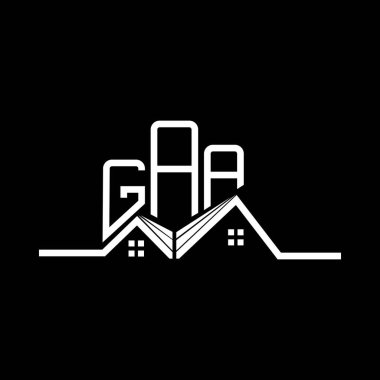 GAA Real State logo tasarımı, GAA basit ve modern logo. GAA lüks alfabe tasarımı  