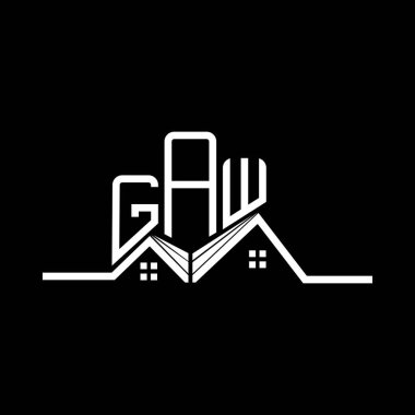 GAW Real State logo tasarımı, GAW basit ve modern logo. GAW lüks alfabe tasarımı  