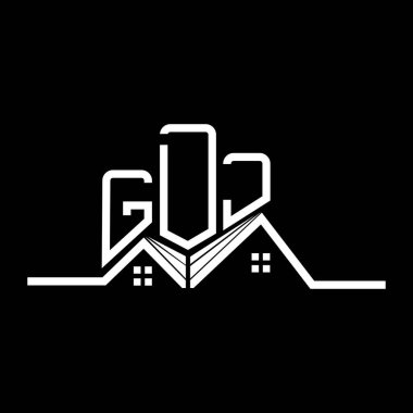 GDJ Real State logo tasarımı, GDJ basit ve modern logo. GDJ lüks alfabe tasarımı  