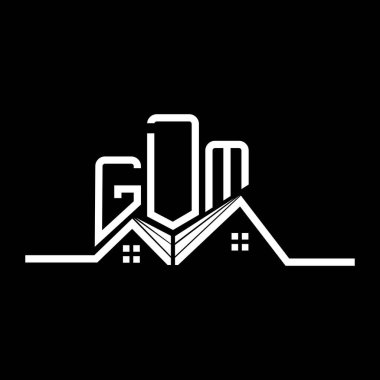 GDM Real State logo tasarımı, GDM basit ve modern logo. GDM lüks alfabe tasarımı  