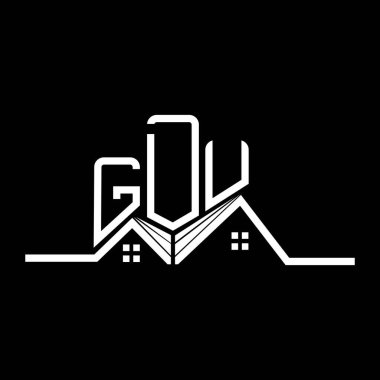 GDU Real State logo tasarımı, GDU basit ve modern logo. GDU lüks alfabe tasarımı  