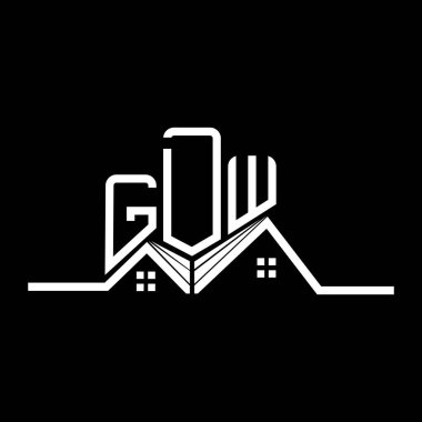 GDW Real State logo tasarımı, GDW basit ve modern logo. GDW lüks alfabe tasarımı  