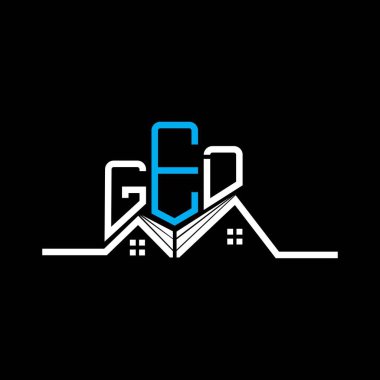 GED Emlak Tasarımı, GED Basit ve modern logo. GED lüks alfabe tasarımı  