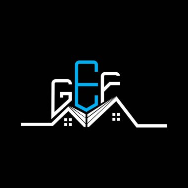 GEF emlak logosu tasarımı, GEF basit ve modern logosu. GEF lüks alfabe tasarımı  