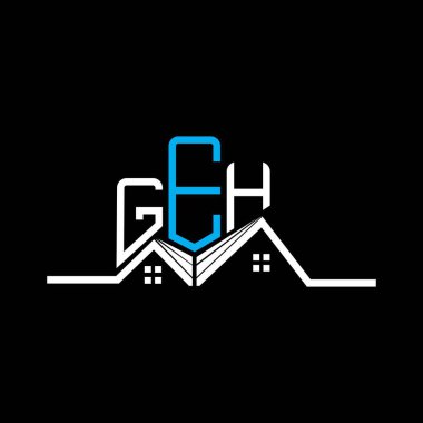GEH emlak logosu tasarımı, GEH basit ve modern logosu. GEH lüks alfabe tasarımı  