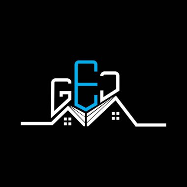 GEJ emlak logosu tasarımı, GEJ basit ve modern logo. GEJ lüks alfabe tasarımı  