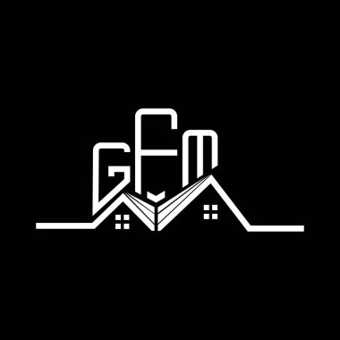 GFM Real State logo tasarımı, GFM basit ve modern logo. GFM lüks alfabe tasarımı  