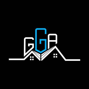 GGA Real State logo tasarımı, GGA basit ve modern logo. GGA lüks alfabe tasarımı  