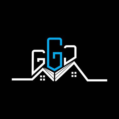 GGJ Real State logo tasarımı, GGJ basit ve modern logo. GGJ lüks alfabe tasarımı  