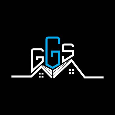 GGS emlak logosu tasarımı, GGS basit ve modern logo. GGS lüks alfabe tasarımı  