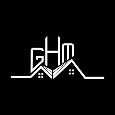 GHM Real State logo tasarımı, GHM basit ve modern logo. GHM lüks alfabe tasarımı  