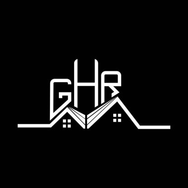 GHR Emlak Logosu Tasarımı, GHR Basit ve Modern Logo. GHR lüks alfabe tasarımı  