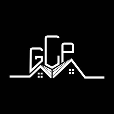 GLP Real State logo tasarımı, GLP basit ve modern logo. GLP lüks alfabe tasarımı  