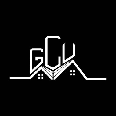 GLU Real State logo tasarımı, GLU basit ve modern logo. GLU lüks alfabe tasarımı  