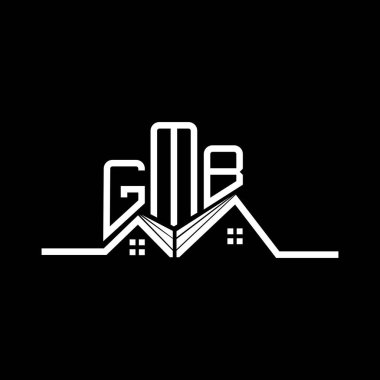 GMB Real State logo tasarımı, GMB basit ve modern logo. GMB lüks alfabe tasarımı  