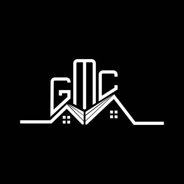 GMC Real State logo tasarımı, GMC basit ve modern logo. GMC lüks alfabe tasarımı  