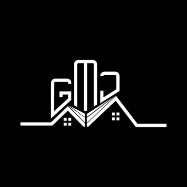 GMJ Real State logo tasarımı, GMJ basit ve modern logo. GMJ lüks alfabe tasarımı  