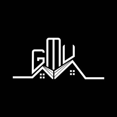 GMU Real State logo tasarımı, GMU basit ve modern logo. GMU lüks alfabe tasarımı  