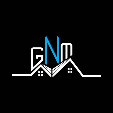GNM Real State logo tasarımı, GNM basit ve modern logo. GNM lüks alfabe tasarımı  