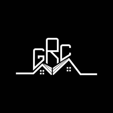 GRC Real State logo tasarımı, GRC basit ve modern logo. GRC lüks alfabe tasarımı  