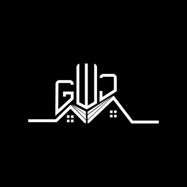 GWJ Real State logo tasarımı, GWJ basit ve modern logo. GWJ lüks alfabe tasarımı  