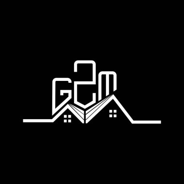 GZM Real State logo tasarımı, GZM basit ve modern logo. GZM lüks alfabe tasarımı  