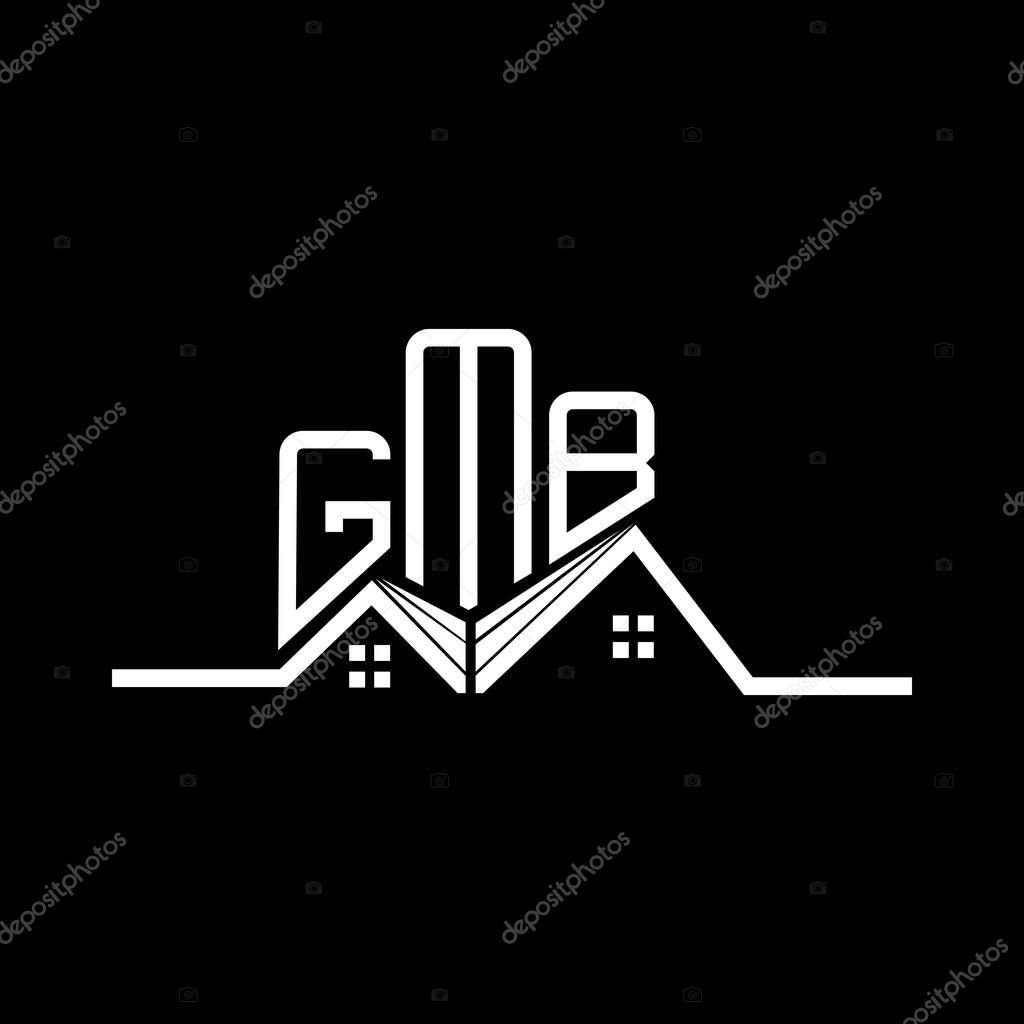 GMB Real State logo design, GMB simple and modern logo. GMB luxurious alphabet design