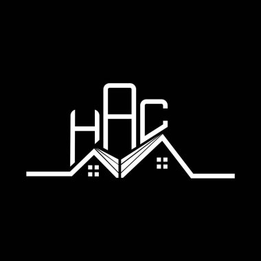 HAC emlak logosu tasarımı, HAC basit ve modern logo. HAC lüks alfabe tasarımı  