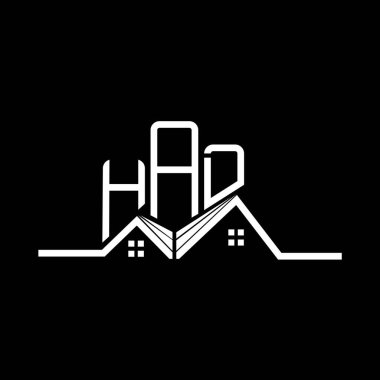 Emlak logosu vardı, basit ve modern bir logosu vardı. Lüks alfabe dizaynı vardı.  