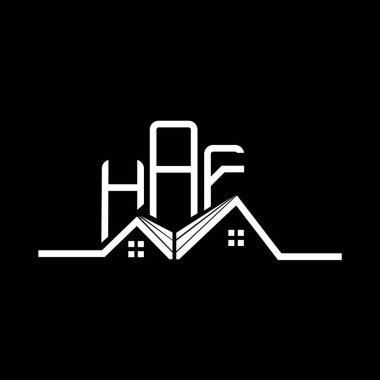 HAF Emlak Logosu Tasarımı, HAF Basit ve Modern Logo. HAF lüks alfabe tasarımı  