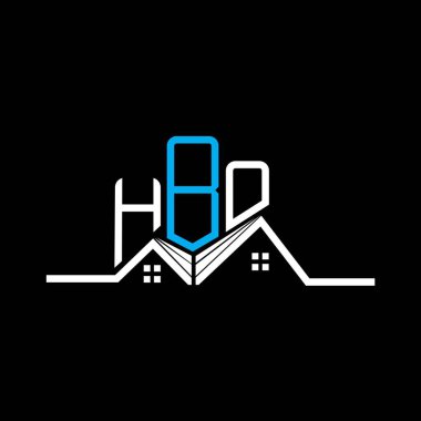 HBO Real State logo tasarımı, HBO basit ve modern logo. HBO lüks alfabe tasarımı  