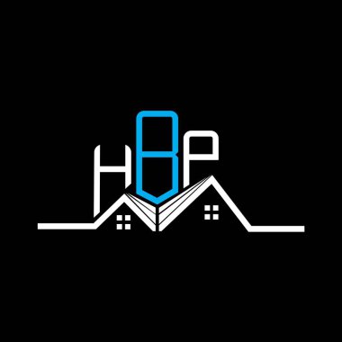 HBP emlak logosu tasarımı, HBP basit ve modern logo. HBP lüks alfabe tasarımı  