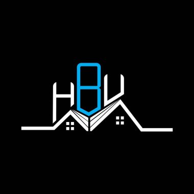 HBU emlak logosu tasarımı, HBU basit ve modern logo. HBU lüks alfabe tasarımı  